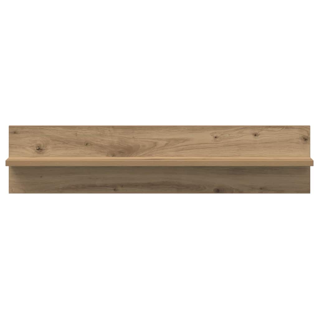 vidaXL Półka ścienna z półką 2 pcs Dąb rzemieślniczy 80 x 11,5 x 18 cm