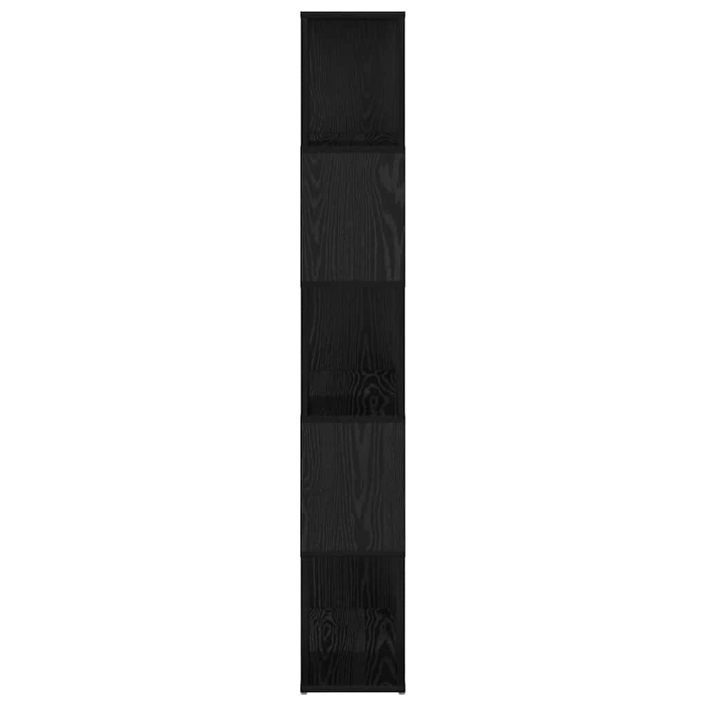 vidaXL Zestaw szafek RTV Montowane na ścianie Czarny 60 x 24 x 156 cm