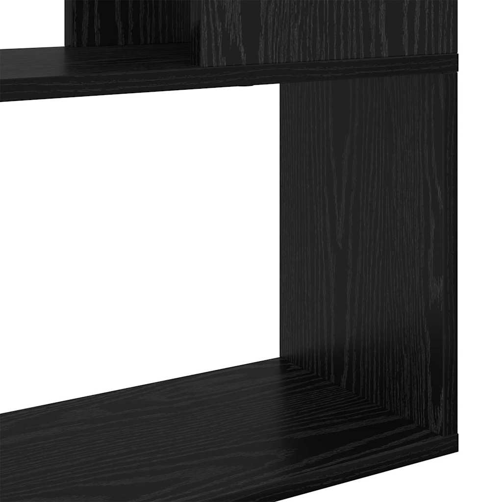 vidaXL Zestaw szafek RTV Montowane na ścianie Czarny 80 x 24 x 125 cm