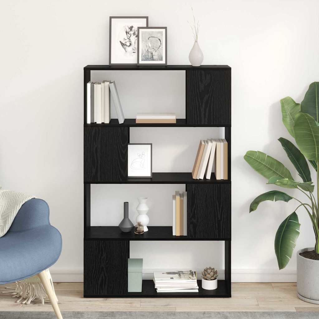 vidaXL Zestaw szafek RTV Montowane na ścianie Czarny 80 x 24 x 125 cm