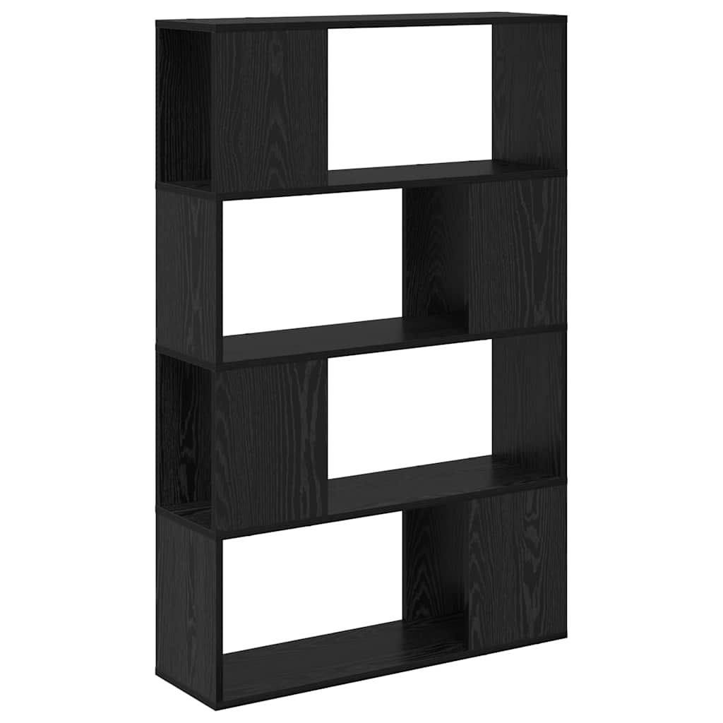 vidaXL Zestaw szafek RTV Montowane na ścianie Czarny 80 x 24 x 125 cm