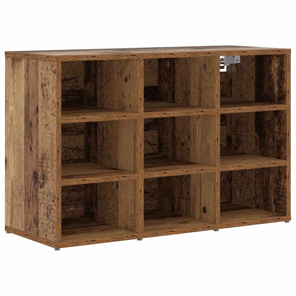 vidaXL Szafka na buty z półką Stare drewno 77,5 x 30 x 51 cm