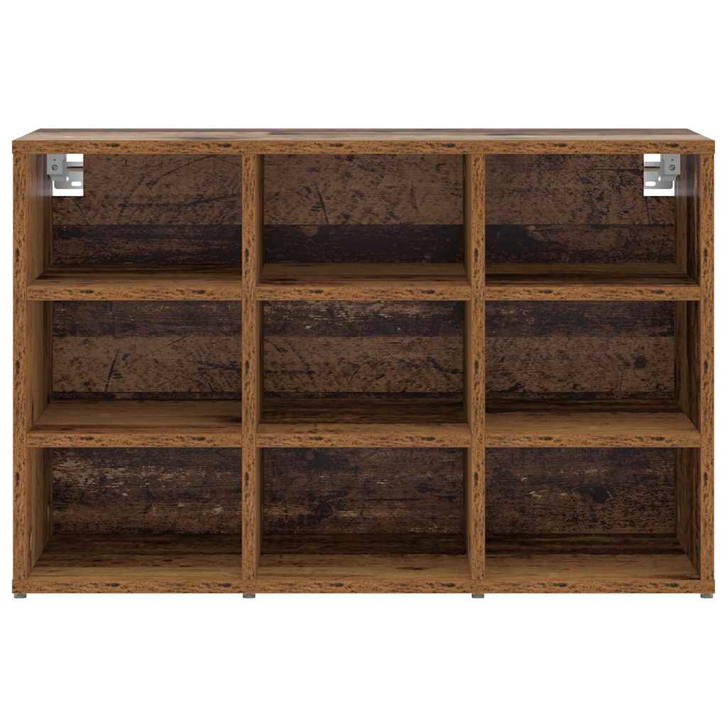 vidaXL Szafka na buty z półką Stare drewno 77,5 x 30 x 51 cm