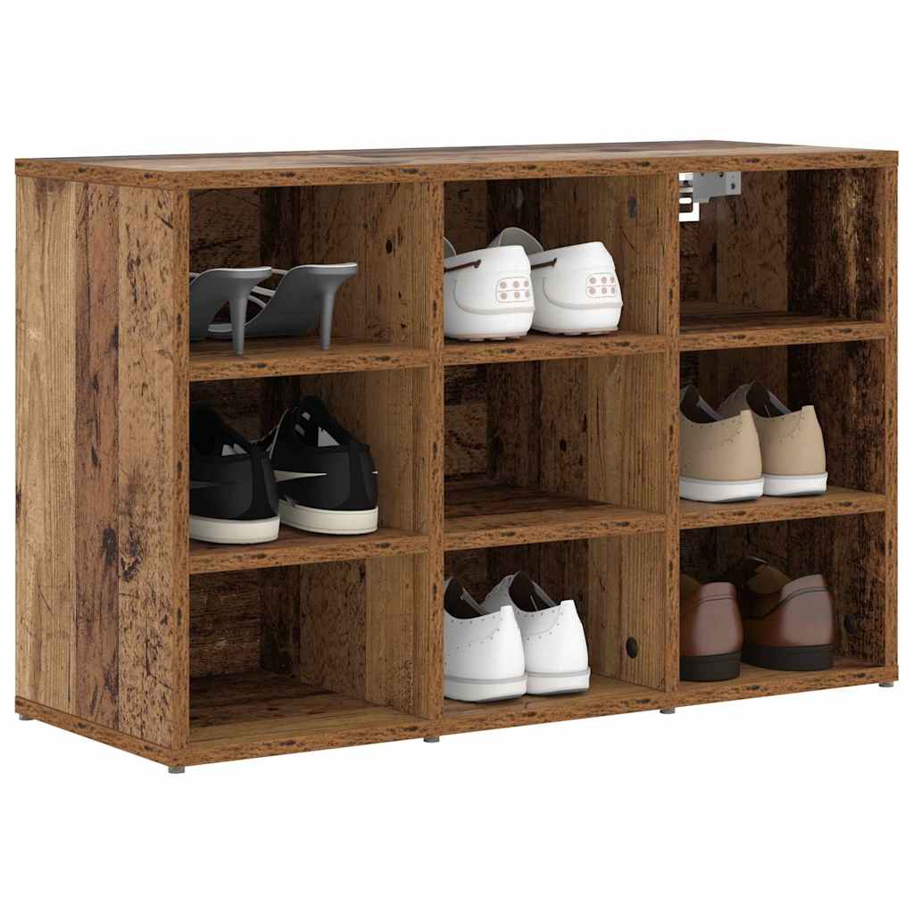 vidaXL Szafka na buty z półką Stare drewno 77,5 x 30 x 51 cm