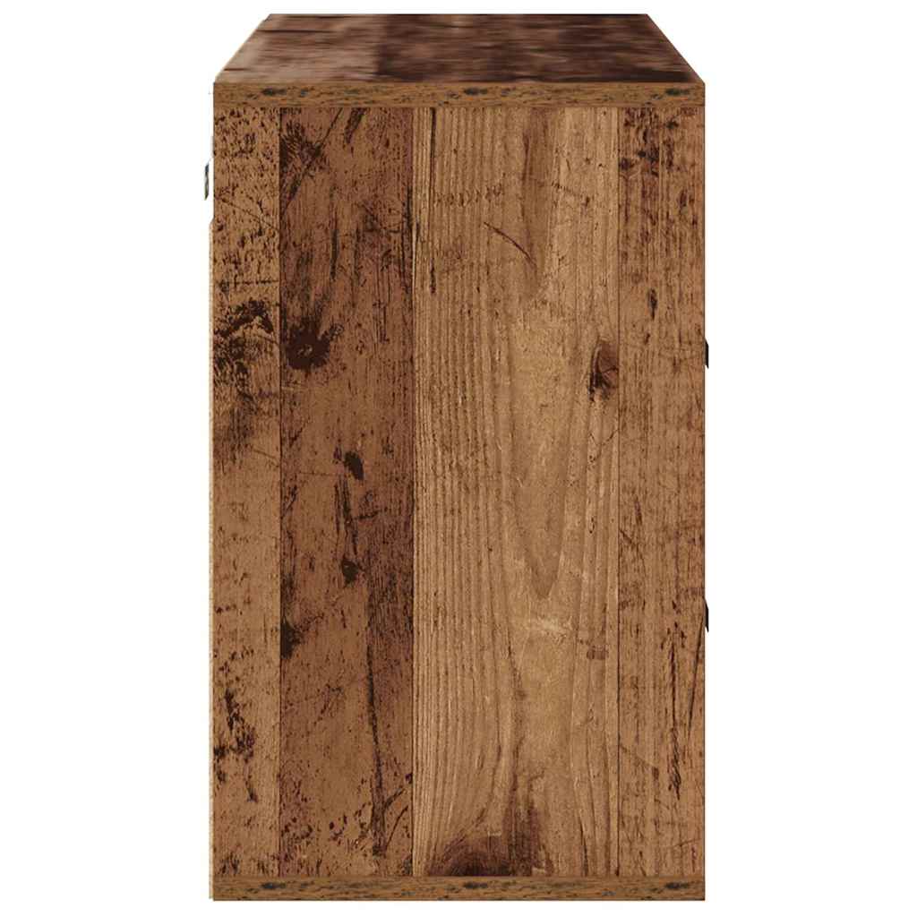 vidaXL Szafka na buty z półką Stare drewno 103 x 30 x 51 cm