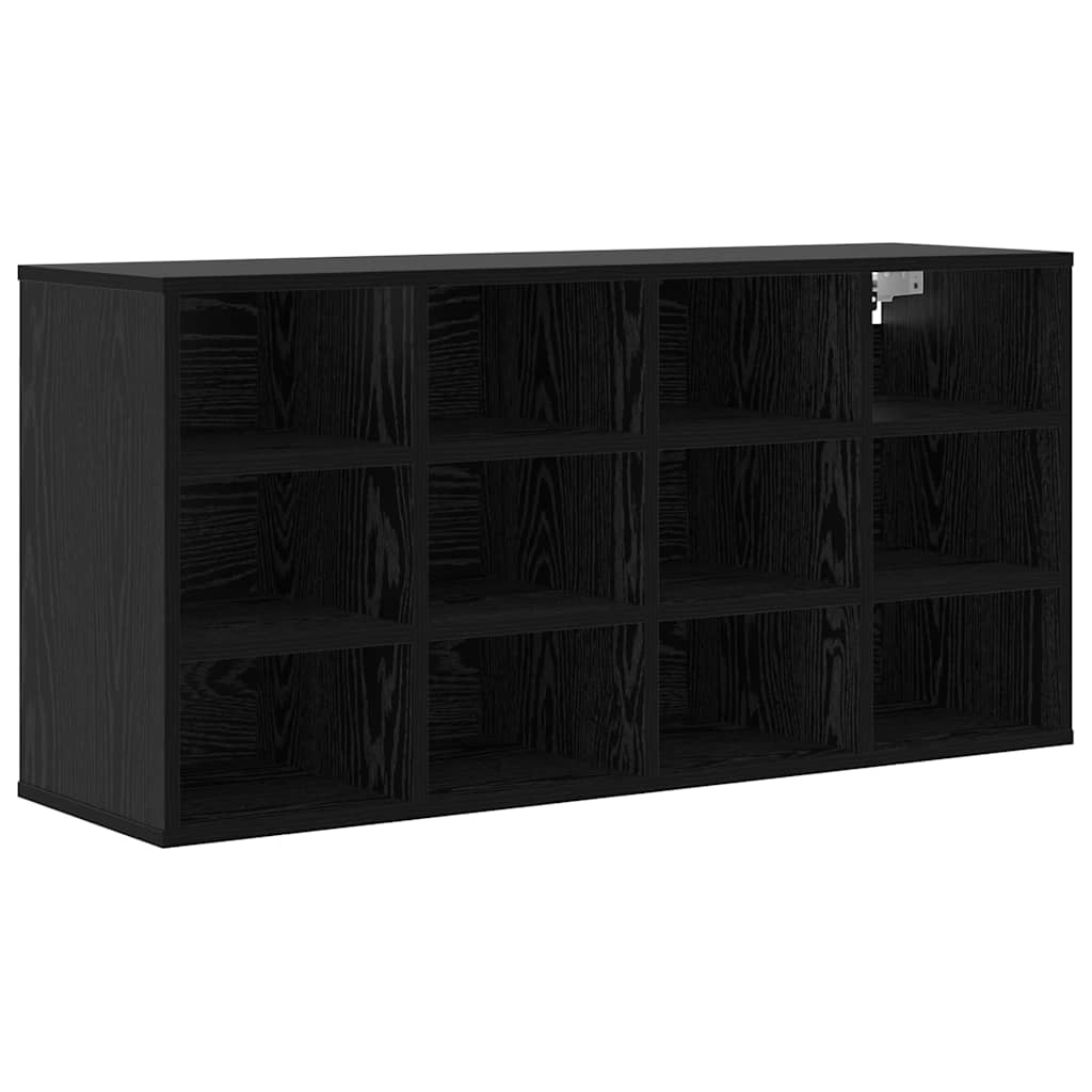 vidaXL Szafka na buty z półką Czarny Dąb 103 x 30 x 51 cm