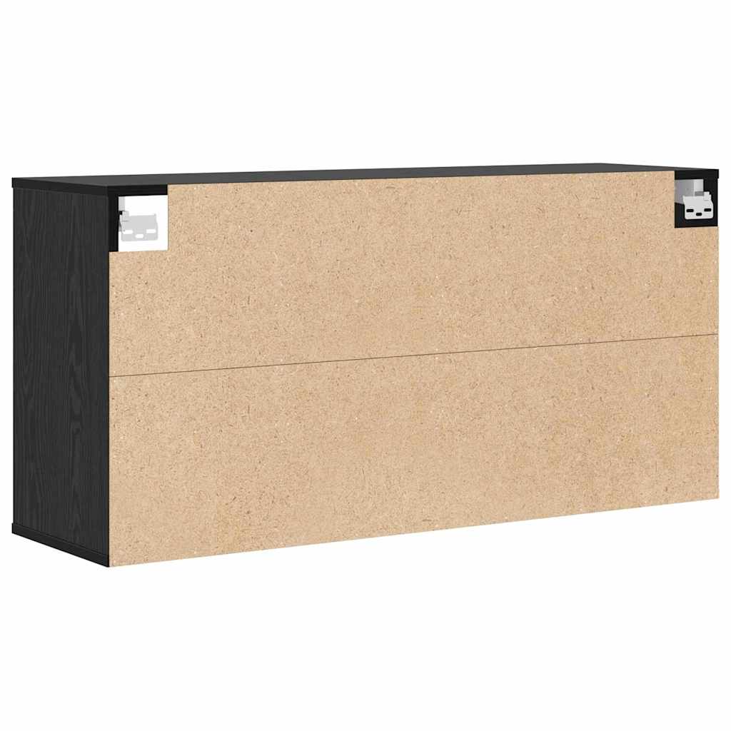 vidaXL Szafka na buty z półką Czarny Dąb 103 x 30 x 51 cm