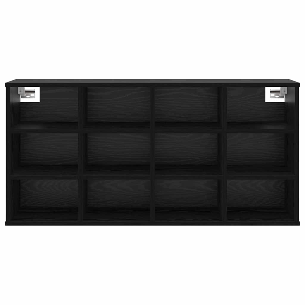 vidaXL Szafka na buty z półką Czarny Dąb 103 x 30 x 51 cm