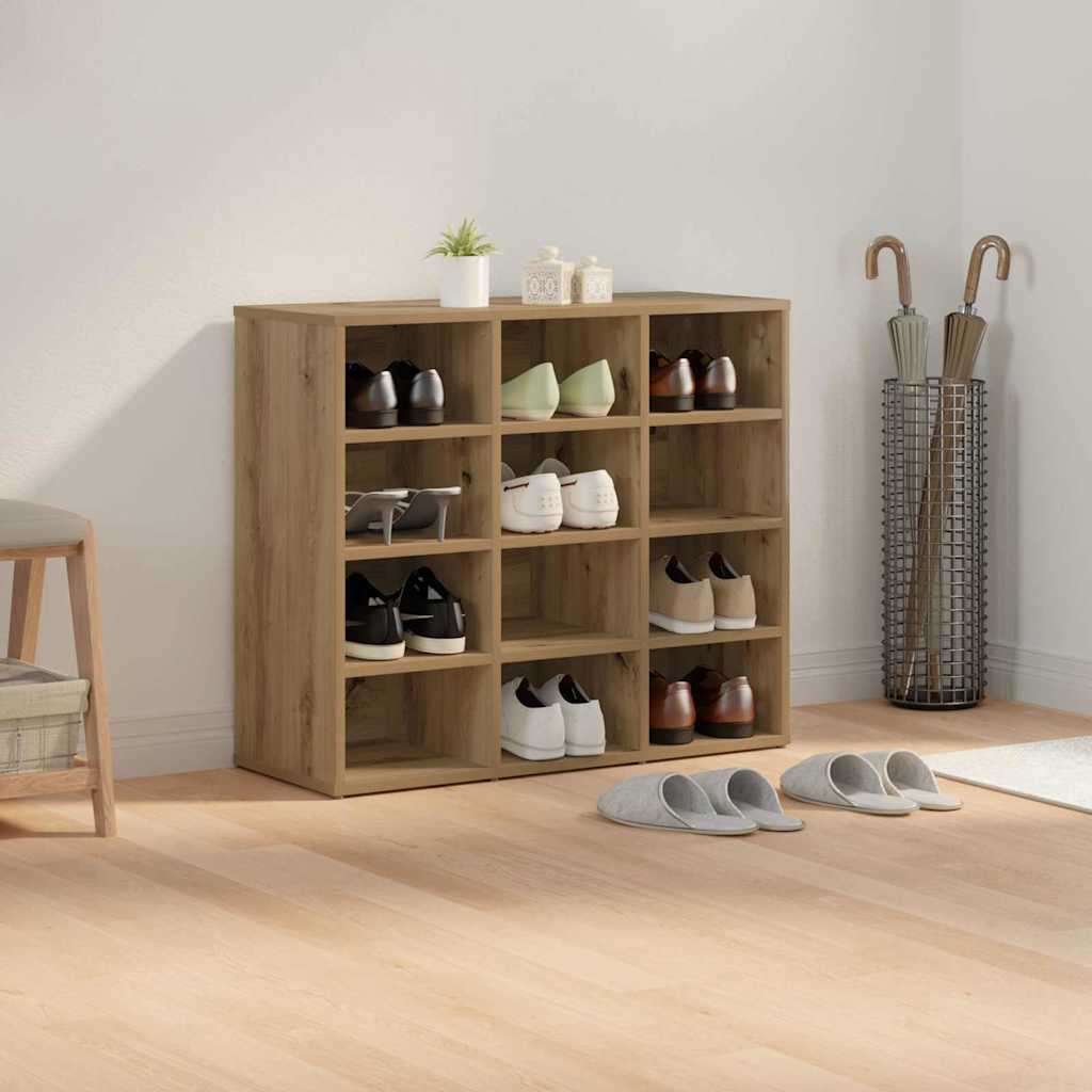 vidaXL Szafka na buty z półką Dąb rzemieślniczy 77,5 x 30 x 67 cm