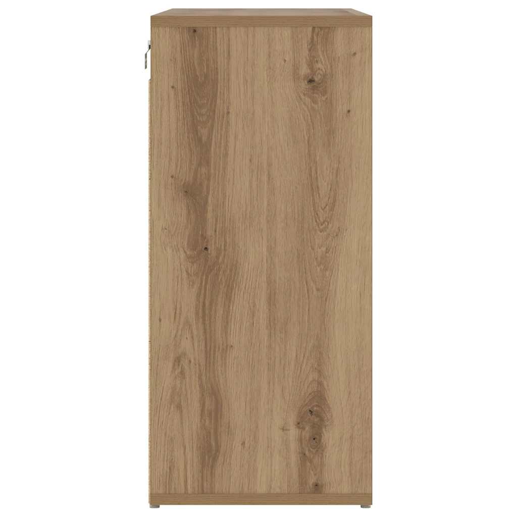 vidaXL Szafka na buty z półką Dąb rzemieślniczy 77,5 x 30 x 67 cm