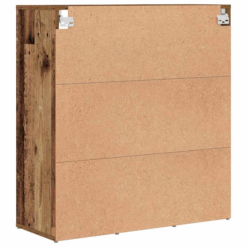 vidaXL Szafka na buty z półką Stare drewno 77,5 x 30 x 83,5 cm