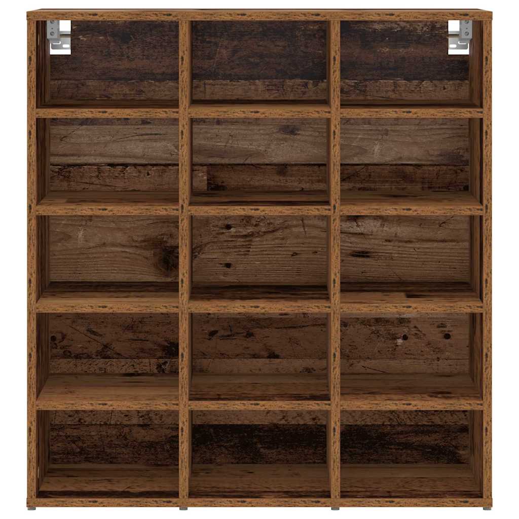 vidaXL Szafka na buty z półką Stare drewno 77,5 x 30 x 83,5 cm