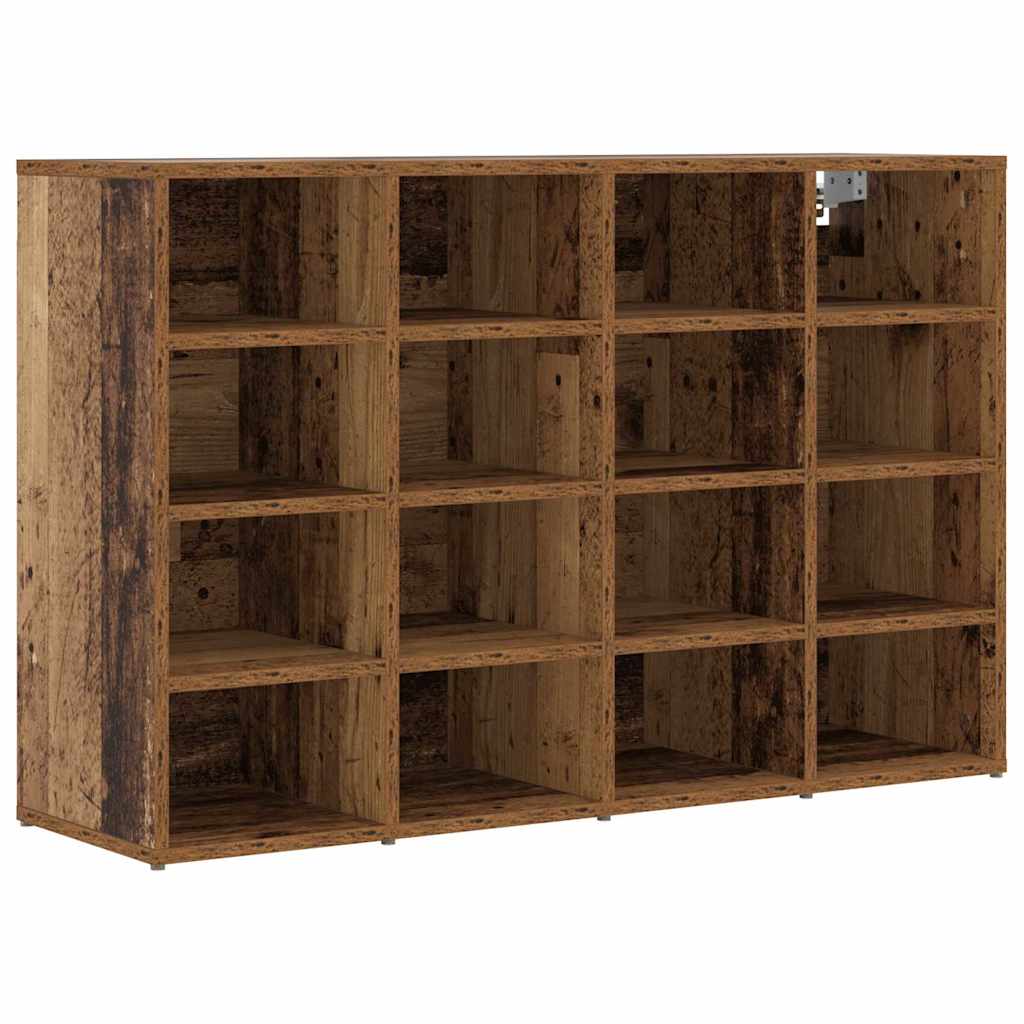 vidaXL Szafka na buty z półką Stare drewno 103 x 30 x 67 cm
