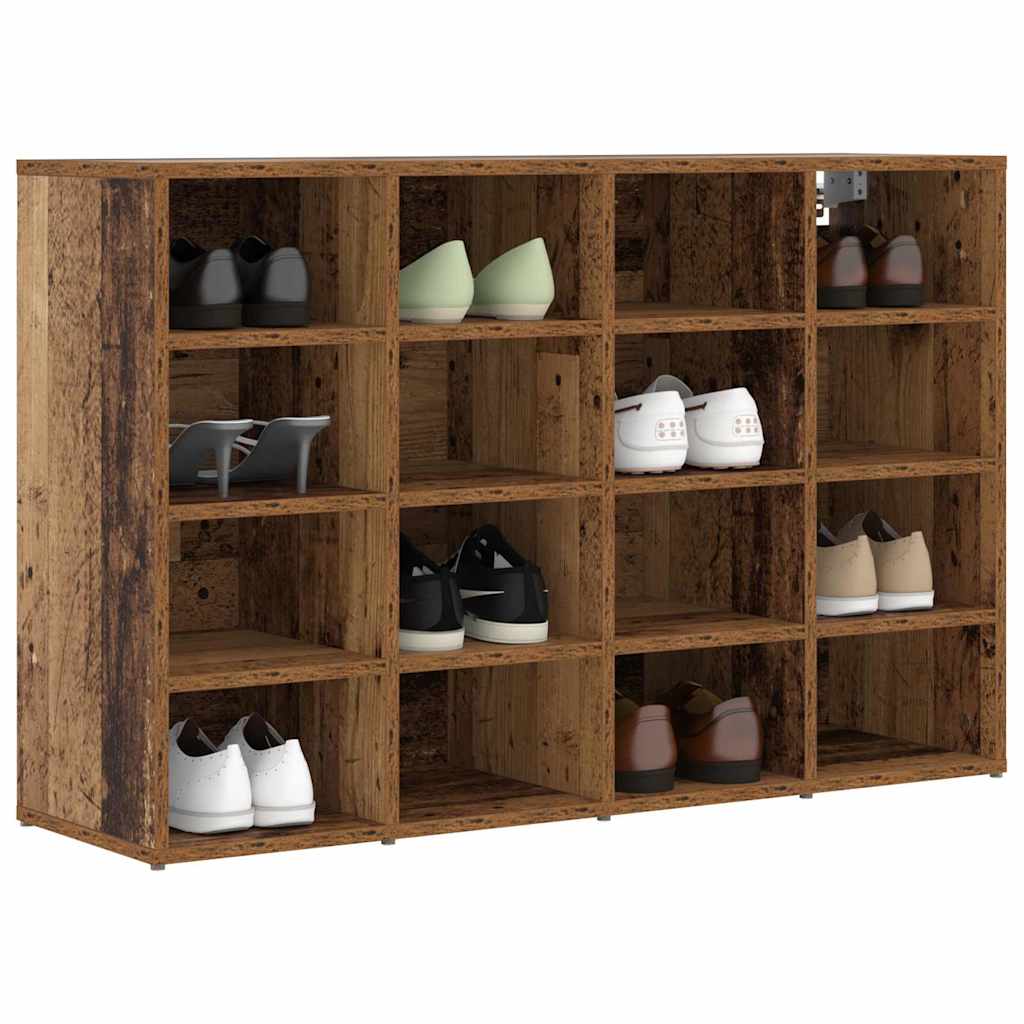vidaXL Szafka na buty z półką Stare drewno 103 x 30 x 67 cm