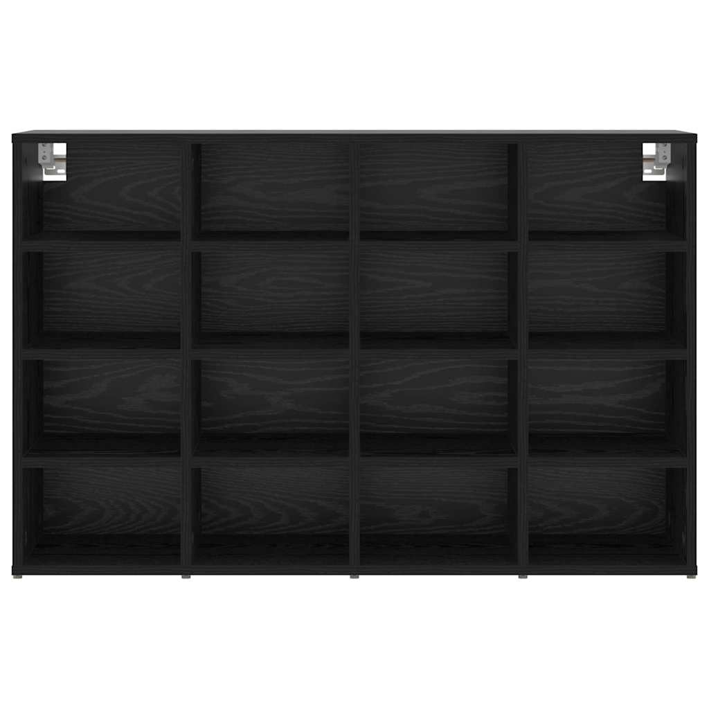 vidaXL Szafka na buty z półką Czarny Dąb 103 x 30 x 67 cm