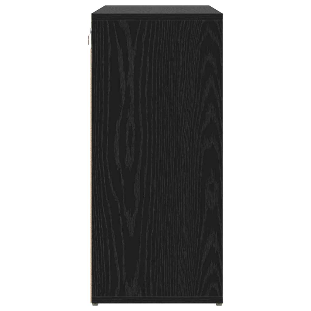 vidaXL Szafka na buty z półką Czarny Dąb 103 x 30 x 67 cm