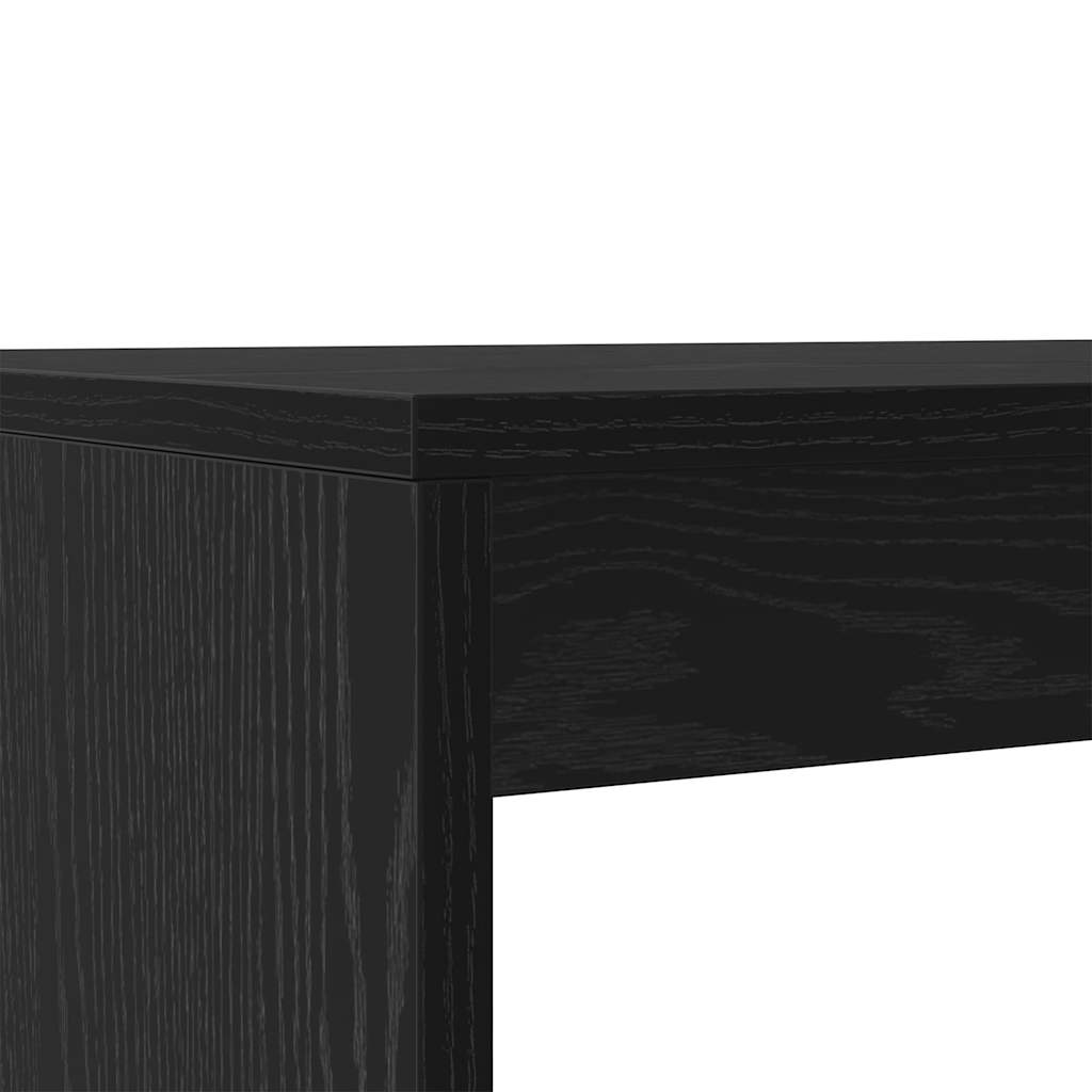 vidaXL Zestaw do jadalni 2 pcs Czarny dąb Materiał drewnopochodny