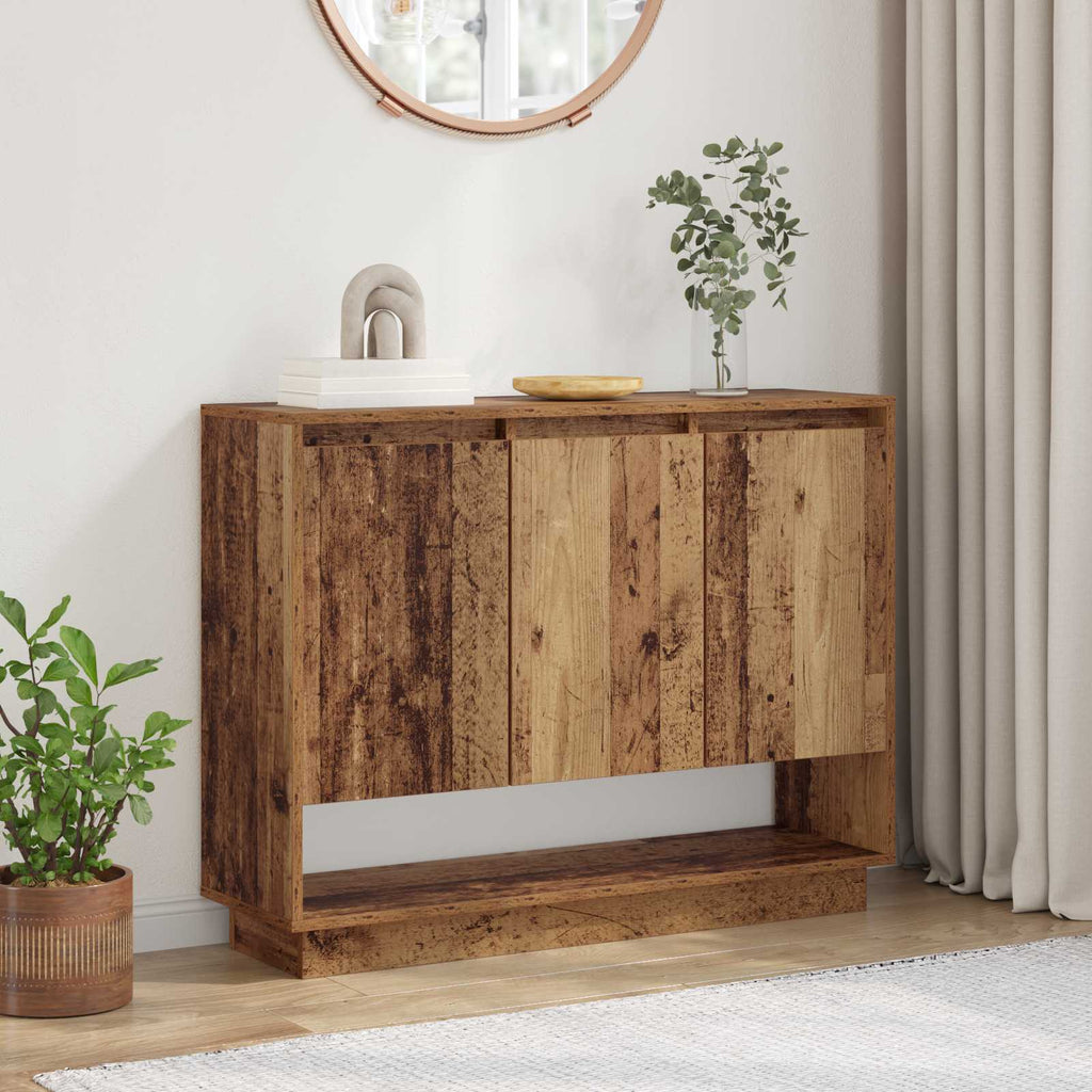 vidaXL Bufet Stare drewno 97 x 29 x 75 cm Materiał drewnopochodny