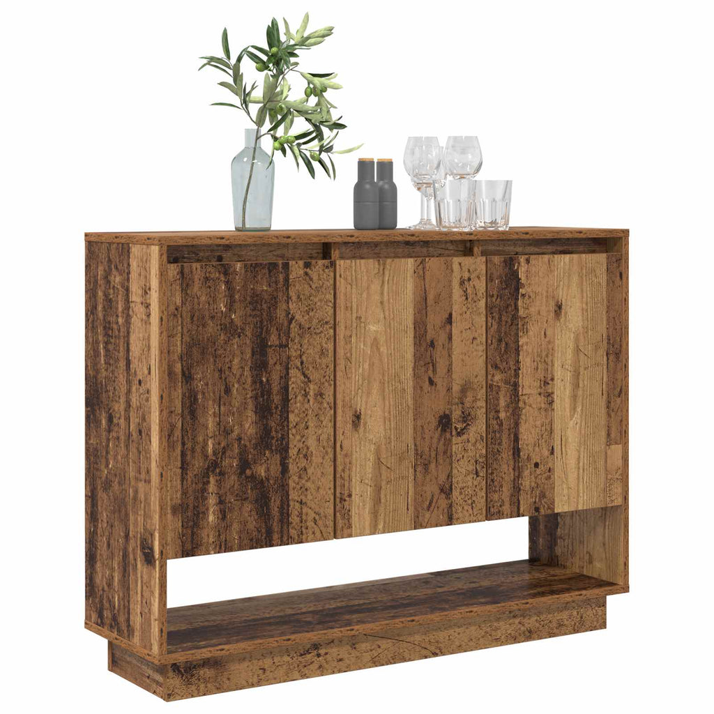 vidaXL Bufet Stare drewno 97 x 29 x 75 cm Materiał drewnopochodny