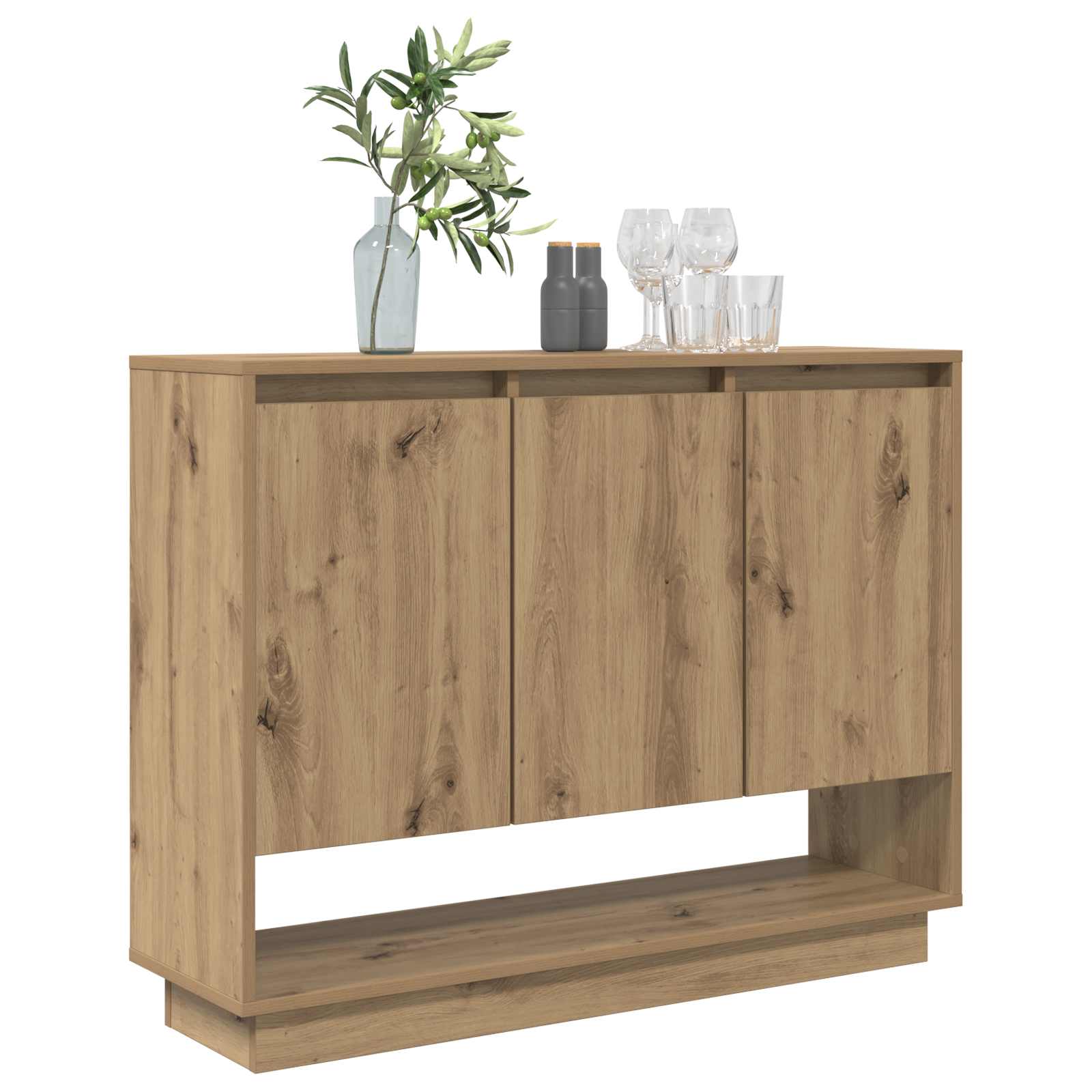 vidaXL Bufet Dąb rzemieślniczy 97 x 29 x 75 cm Materiał drewnopochodny
