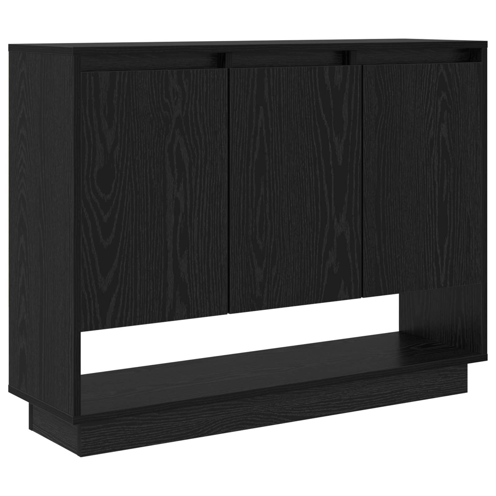 vidaXL Bufet Czarny Dąb 97 x 29 x 75 cm Materiał drewnopochodny