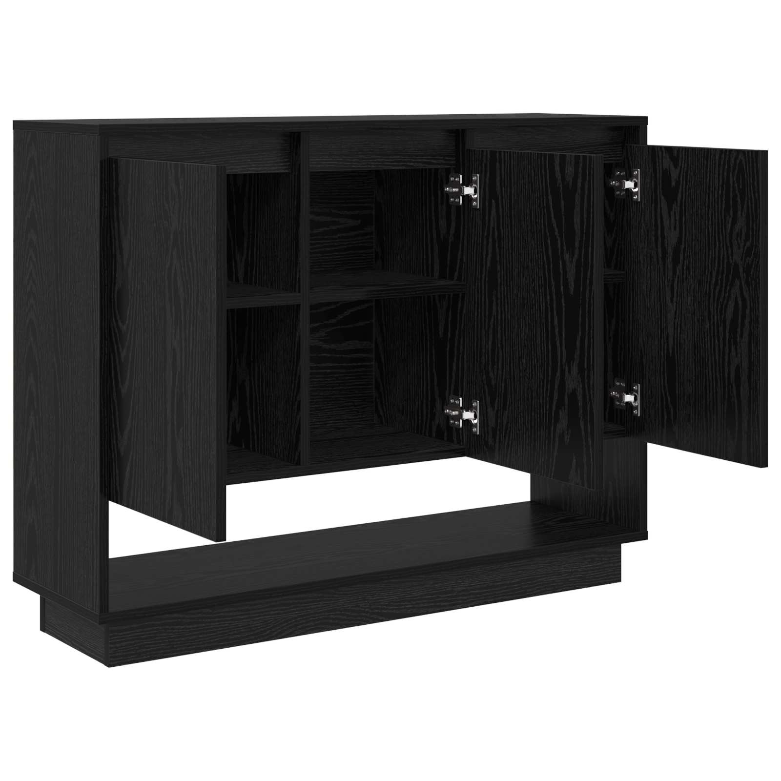 vidaXL Bufet Czarny Dąb 97 x 29 x 75 cm Materiał drewnopochodny
