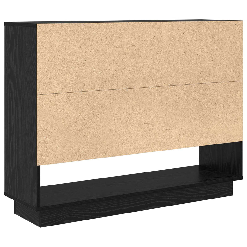 vidaXL Bufet Czarny Dąb 97 x 29 x 75 cm Materiał drewnopochodny