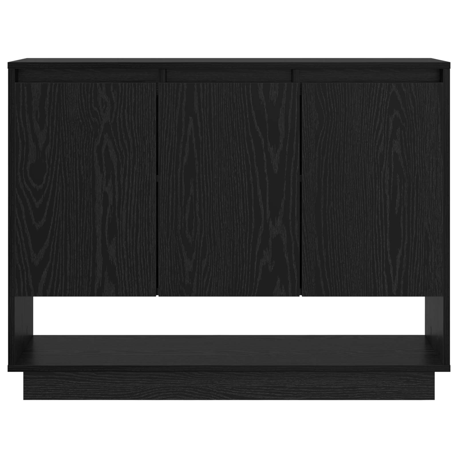 vidaXL Bufet Czarny Dąb 97 x 29 x 75 cm Materiał drewnopochodny
