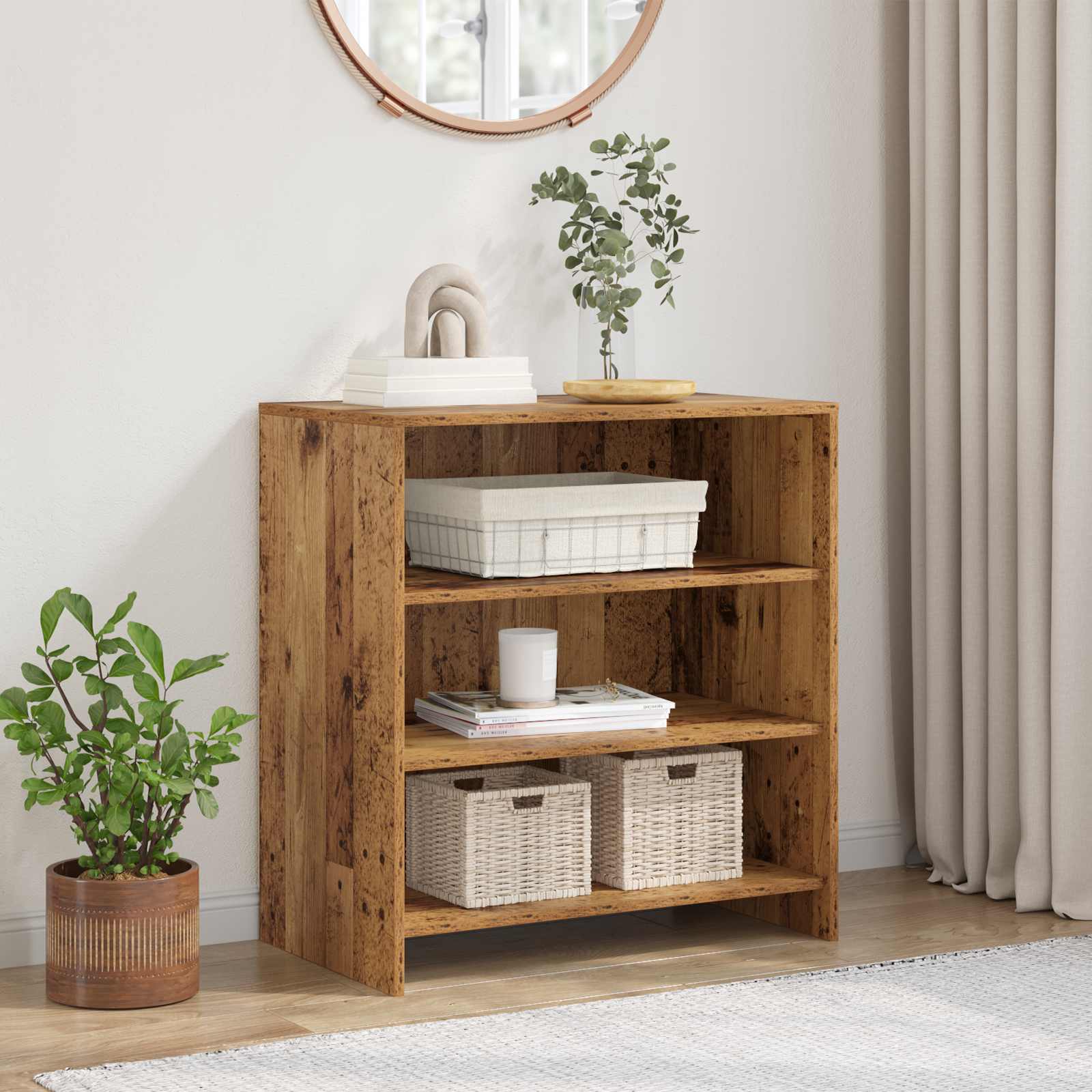 vidaXL Bufet Brązowy 70 x 41 x 75 cm Materiał drewnopochodny