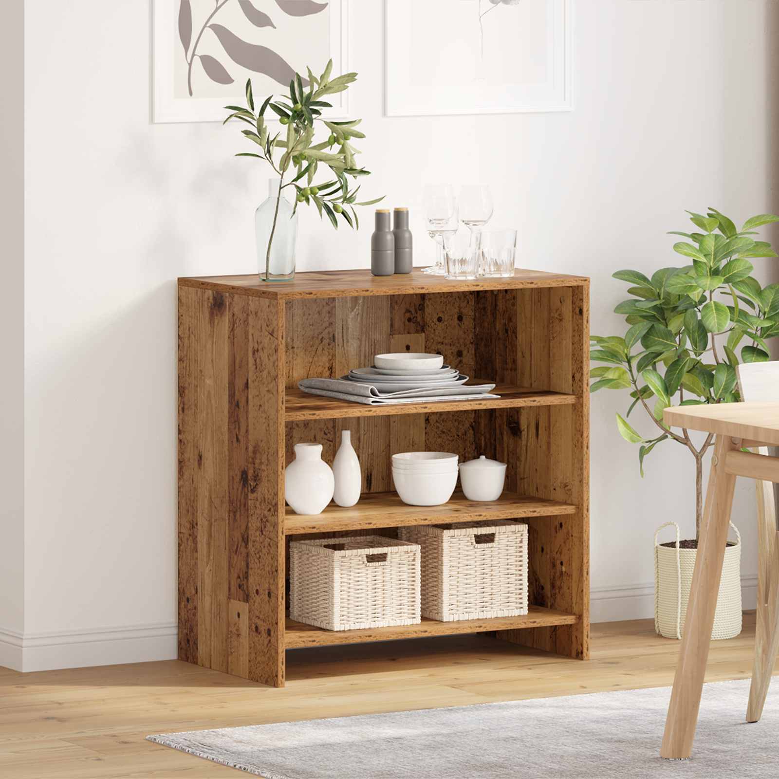 vidaXL Bufet Brązowy 70 x 41 x 75 cm Materiał drewnopochodny