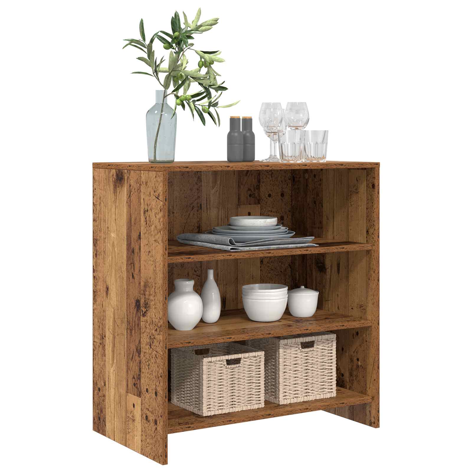 vidaXL Bufet Brązowy 70 x 41 x 75 cm Materiał drewnopochodny