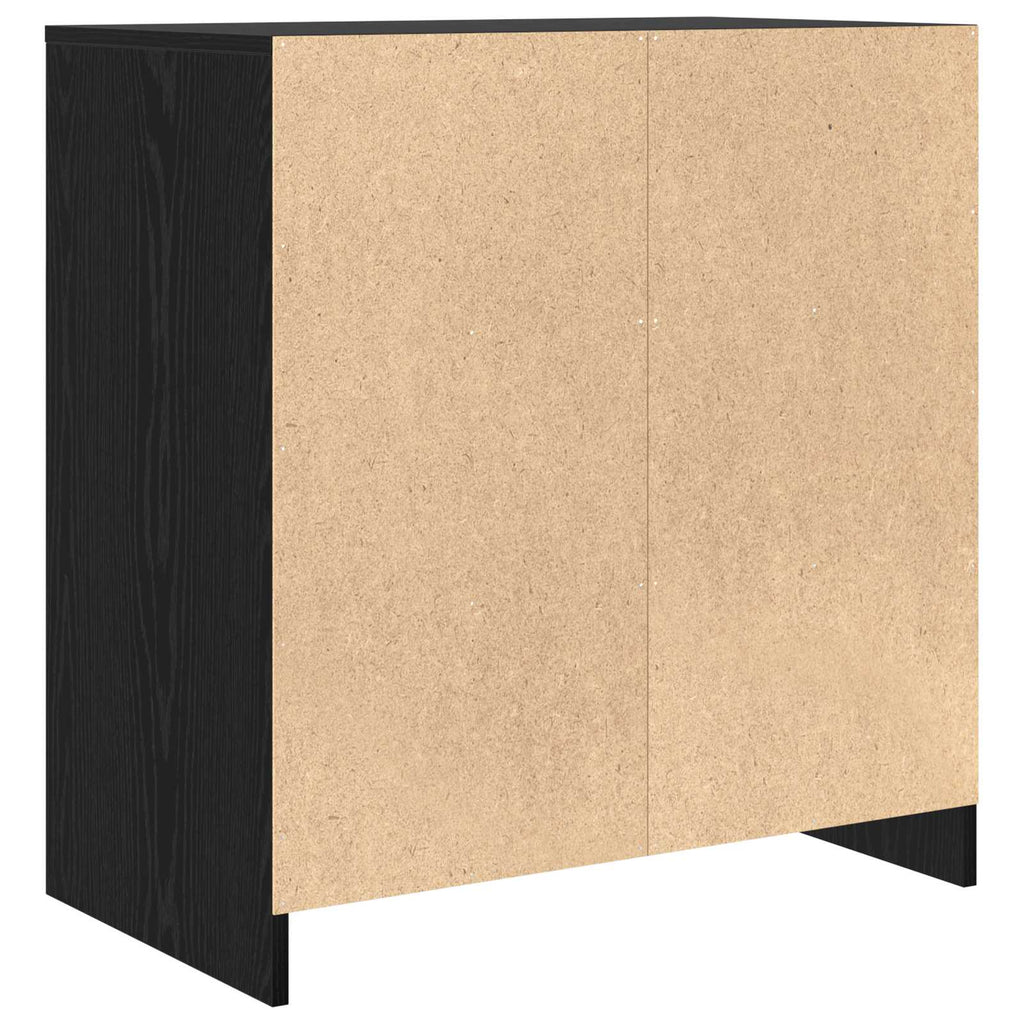 vidaXL Bufet Czarny 70 x 41 x 75 cm Materiał drewnopochodny