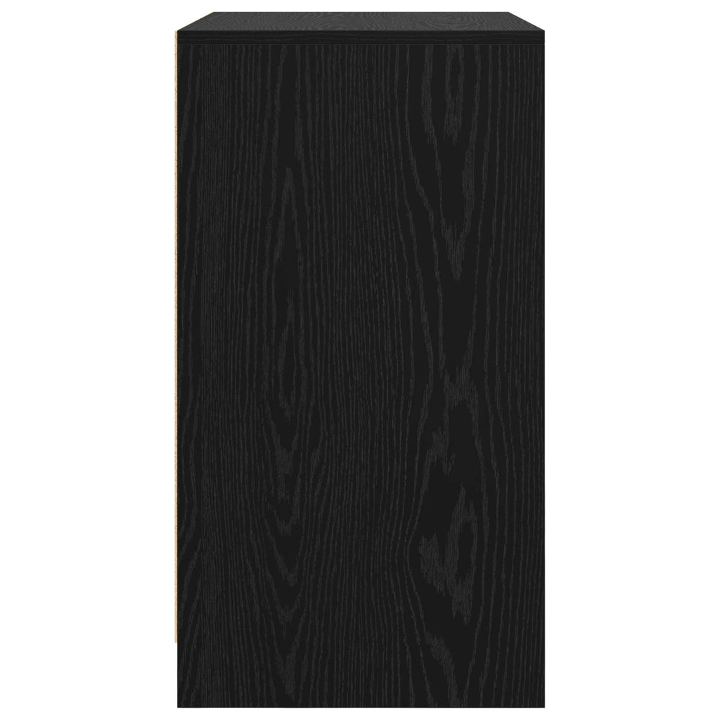 vidaXL Bufet Czarny 70 x 41 x 75 cm Materiał drewnopochodny