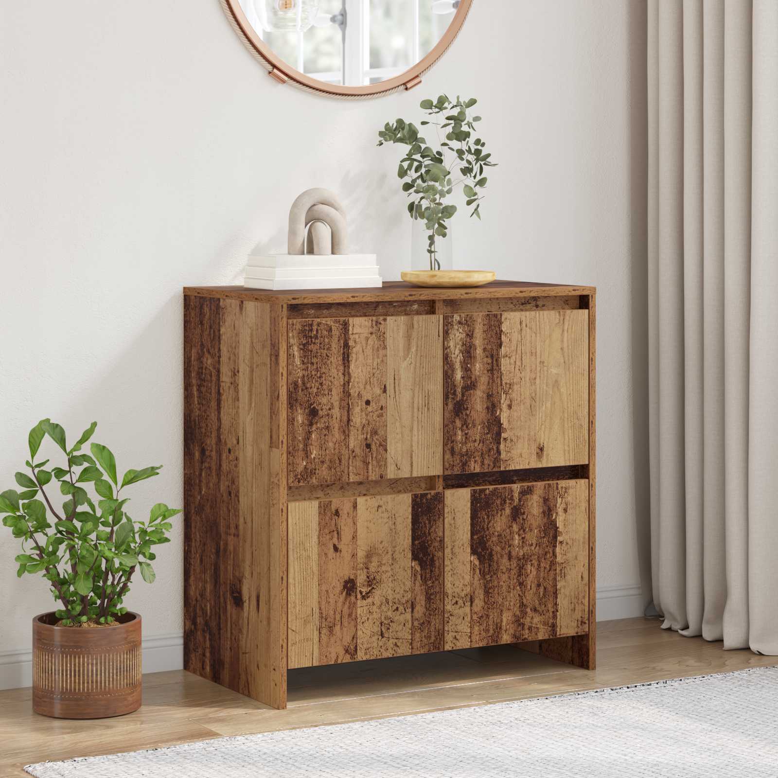 vidaXL Bufet Stare drewno 70 x 41 x 75 cm Materiał drewnopochodny
