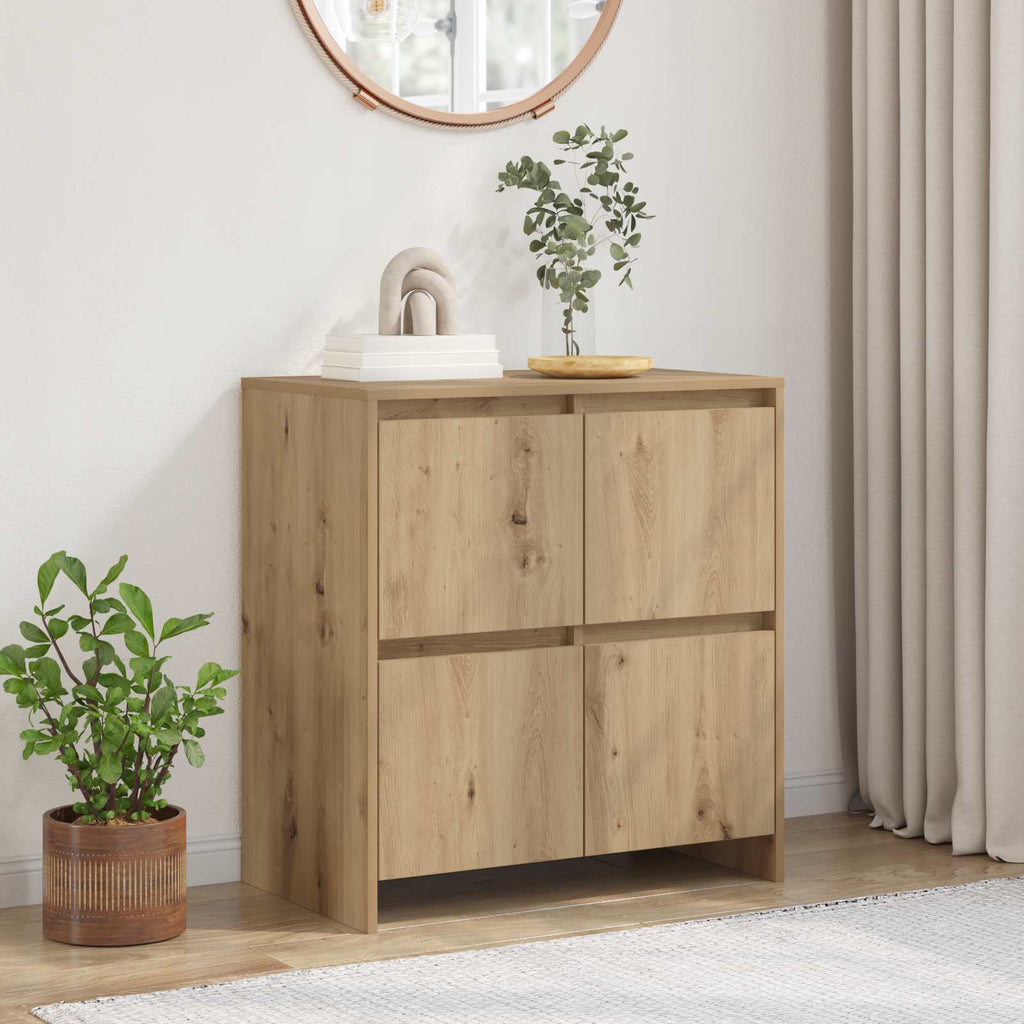 vidaXL Bufet Dąb rzemieślniczy 70 x 41 x 75 cm Materiał drewnopochodny