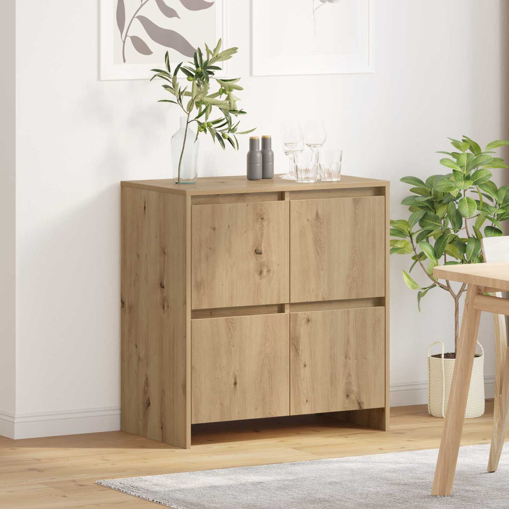 vidaXL Bufet Dąb rzemieślniczy 70 x 41 x 75 cm Materiał drewnopochodny