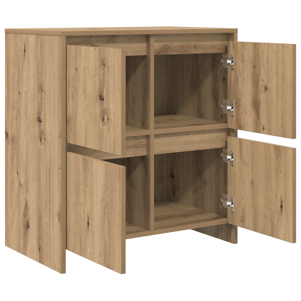 vidaXL Bufet Dąb rzemieślniczy 70 x 41 x 75 cm Materiał drewnopochodny