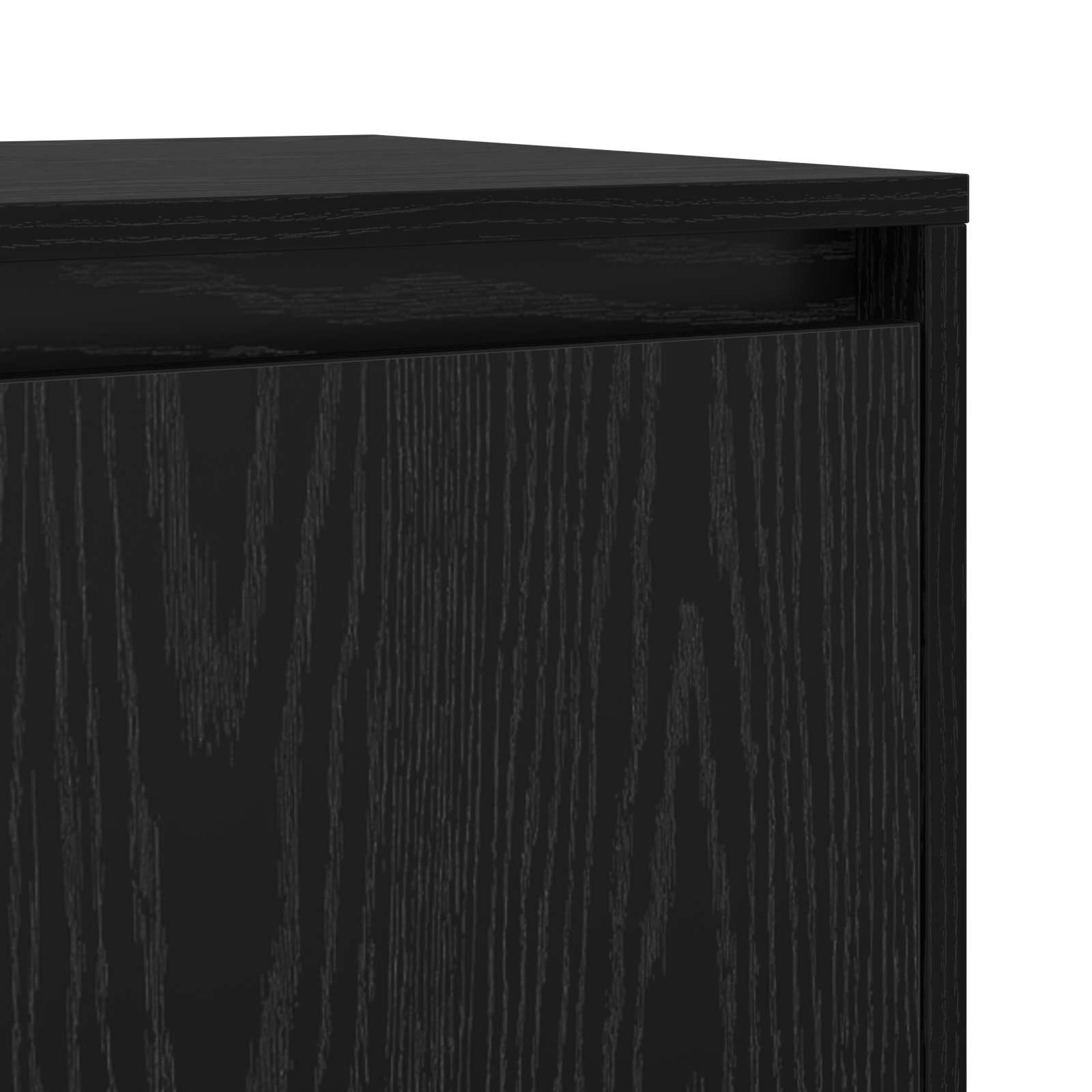 vidaXL Bufet Czarny Dąb 70 x 41 x 75 cm Materiał drewnopochodny