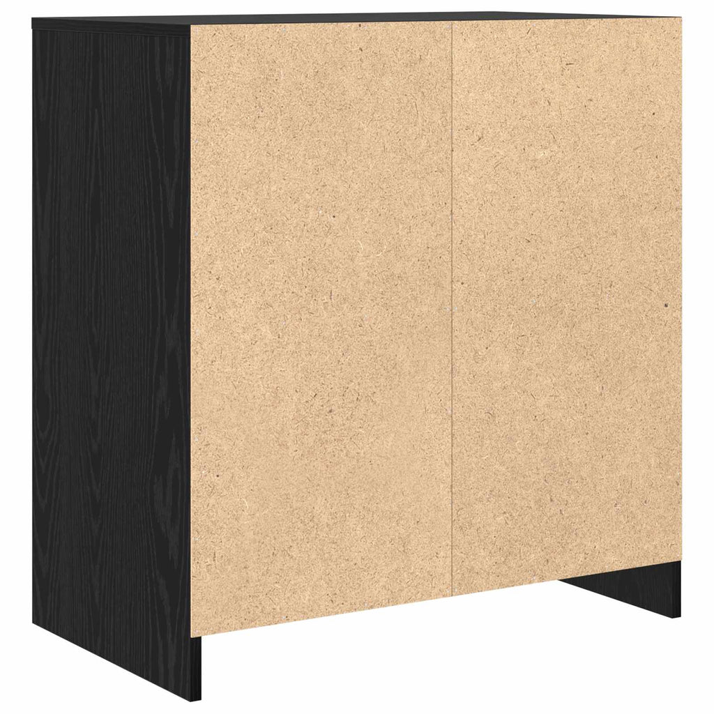 vidaXL Bufet Czarny Dąb 70 x 41 x 75 cm Materiał drewnopochodny