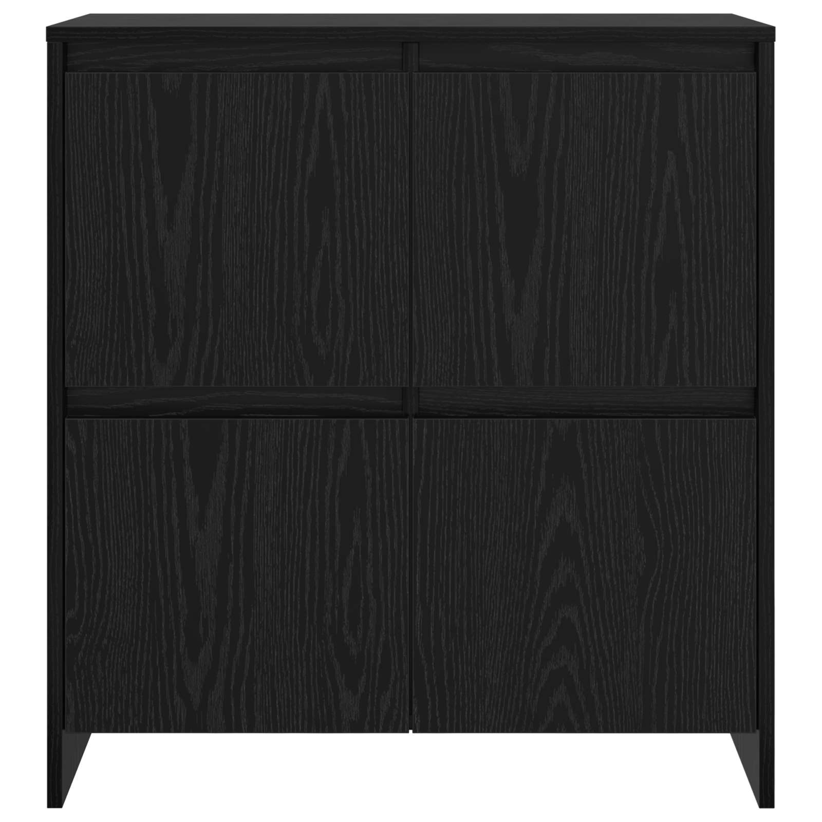 vidaXL Bufet Czarny Dąb 70 x 41 x 75 cm Materiał drewnopochodny