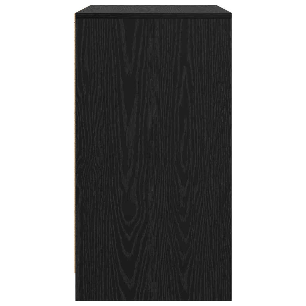 vidaXL Bufet Czarny Dąb 70 x 41 x 75 cm Materiał drewnopochodny
