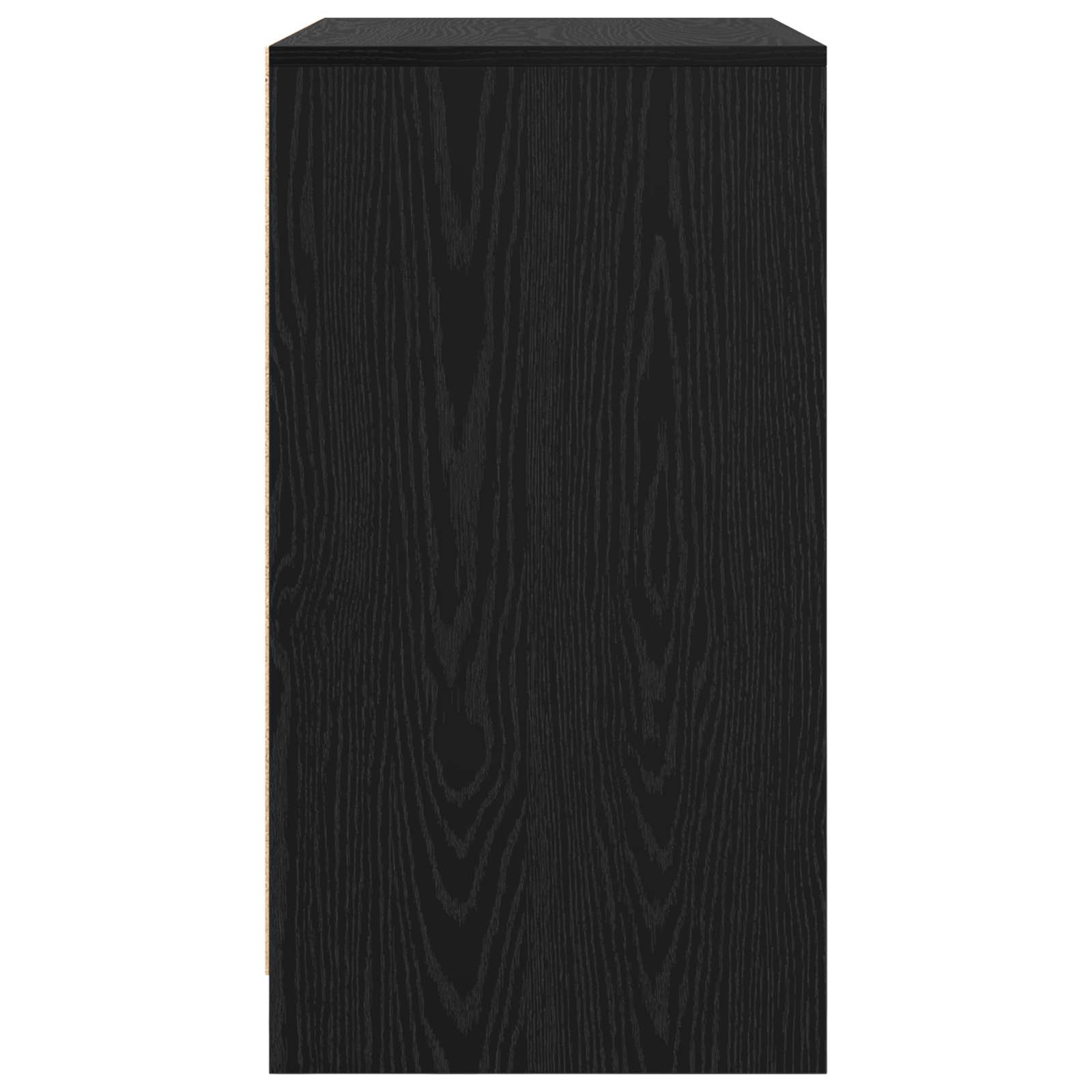 vidaXL Bufet Czarny Dąb 70 x 41 x 75 cm Materiał drewnopochodny