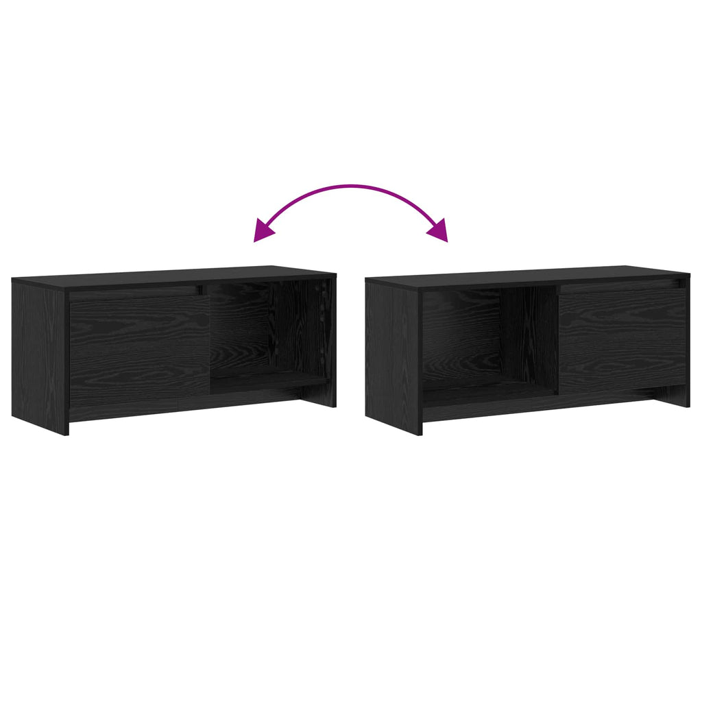 vidaXL Zestaw szafek RTV Czarny Dąb 90 x 35 x 40 cm
