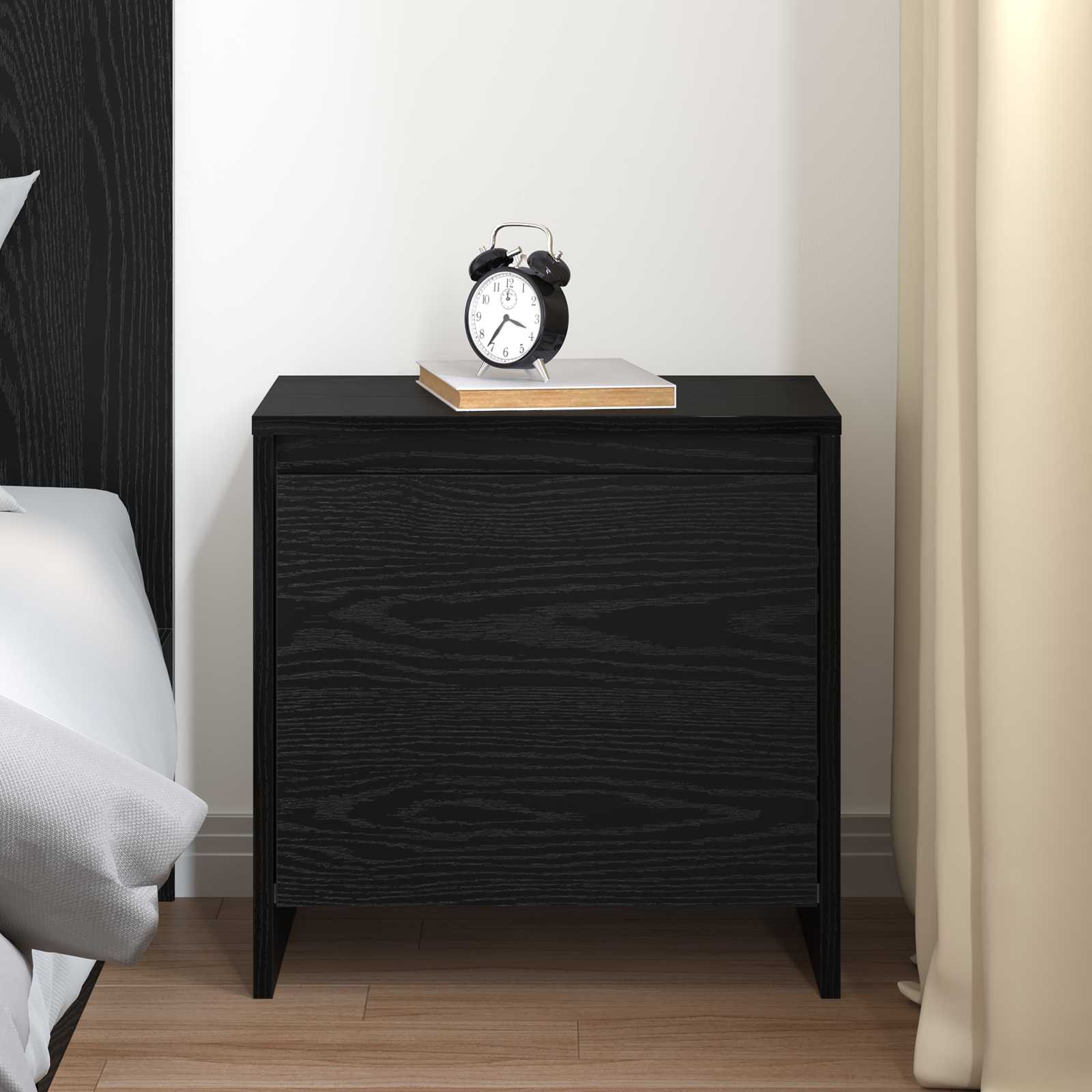 vidaXL Szafka Nocna Czarny Dąb 45 x 34 x 44,5 cm