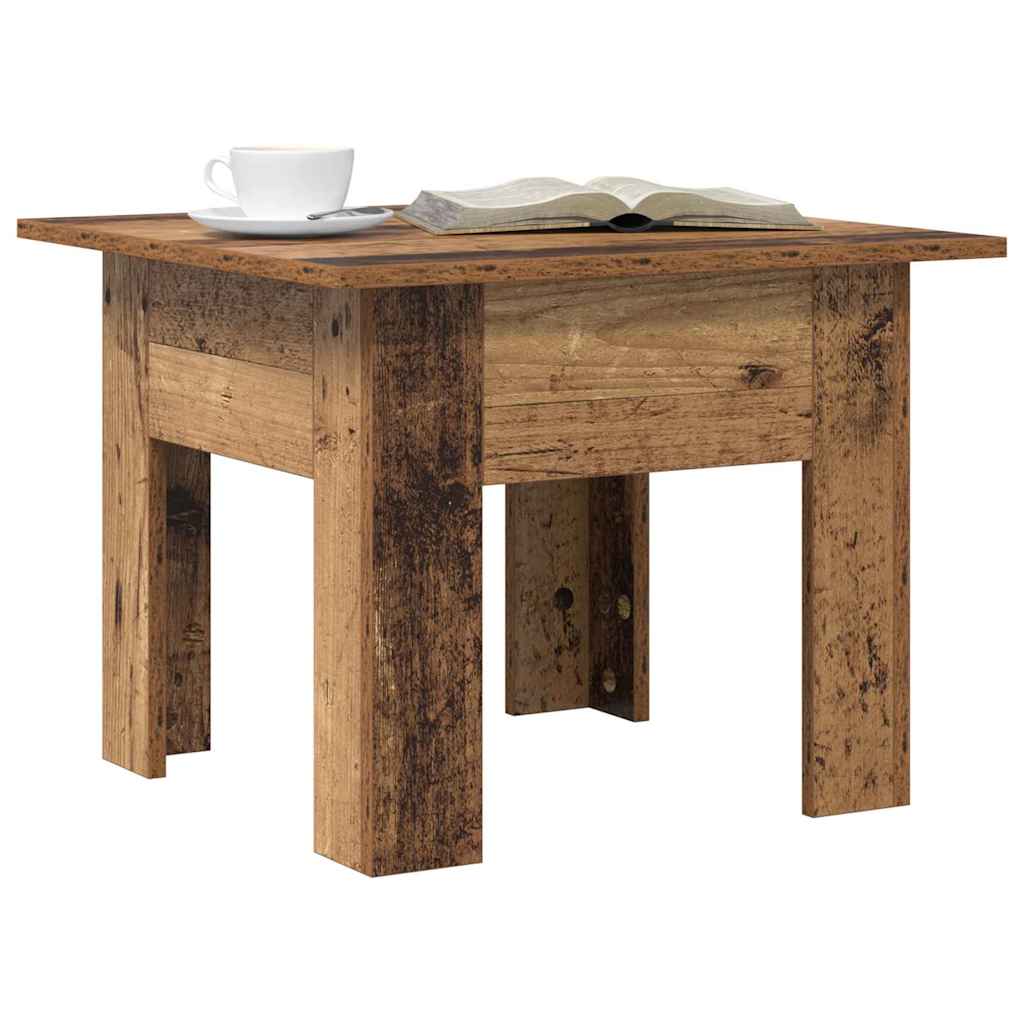vidaXL Stolik kawowy Stare drewno 55 x 55 x 42 cm