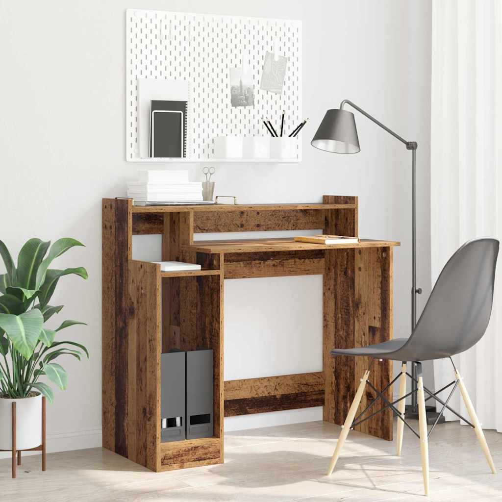 vidaXL Biurko Stare drewno 97 x 45 x 90 cm Materiał drewnopochodny