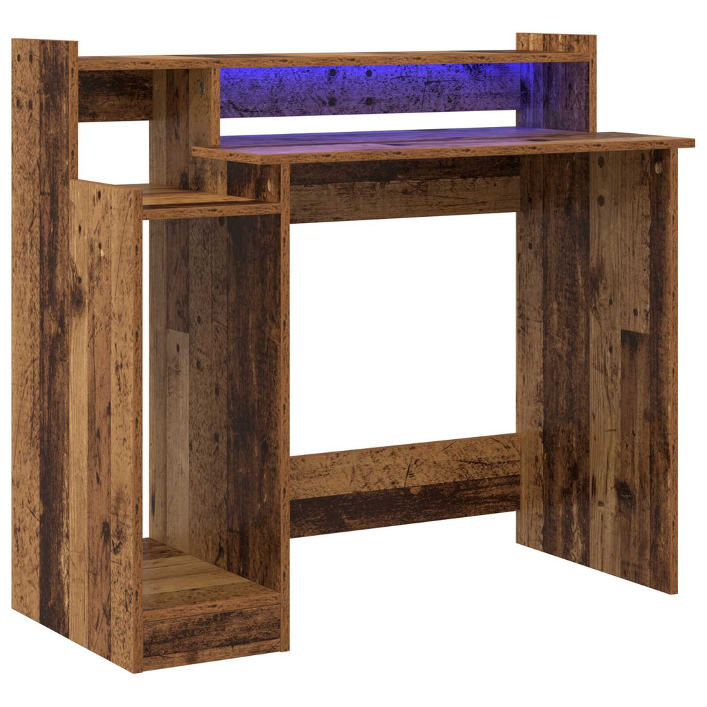 vidaXL Biurko Stare drewno 97 x 45 x 90 cm Materiał drewnopochodny