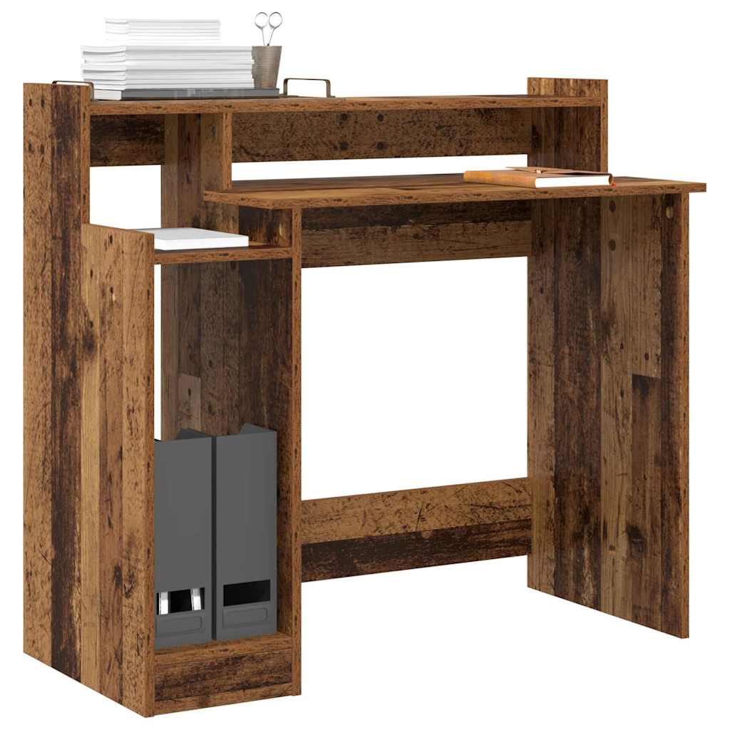 vidaXL Biurko Stare drewno 97 x 45 x 90 cm Materiał drewnopochodny
