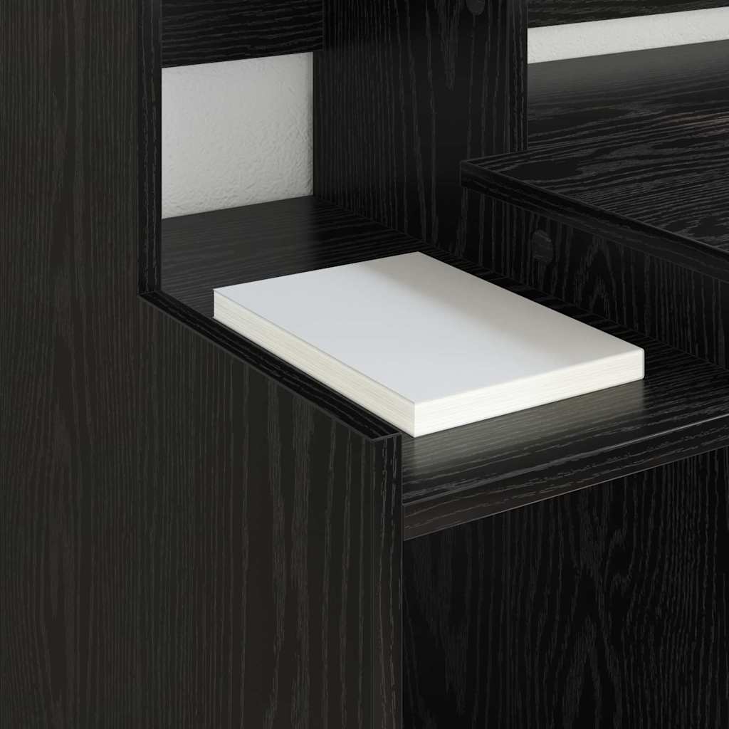 vidaXL Biurko Czarny Dąb 97 x 45 x 90 cm Materiał drewnopochodny