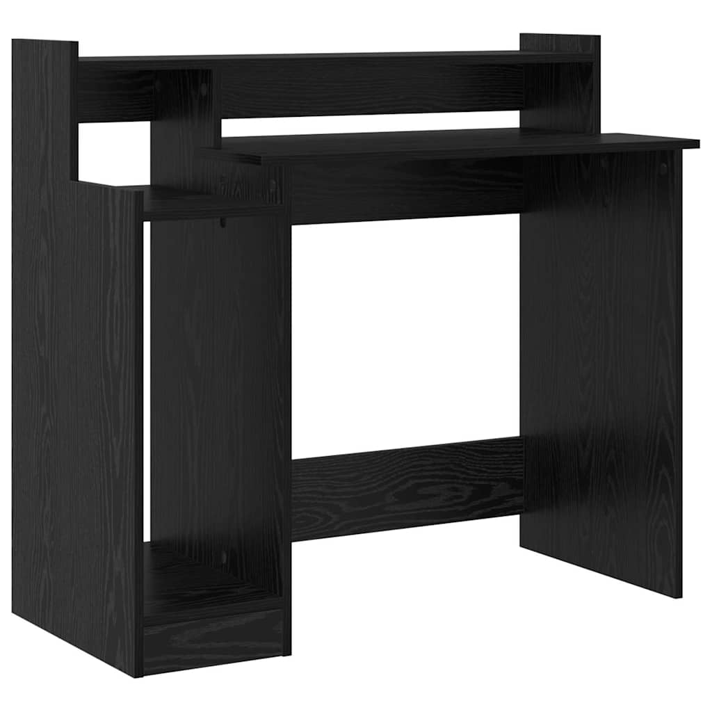 vidaXL Biurko Czarny Dąb 97 x 45 x 90 cm Materiał drewnopochodny